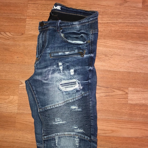 preme biker jeans